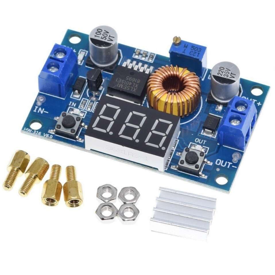 ماژول مبدل DC-DC کاهنده XL4015 به همراه نمایشگر — تصویر ۱۱