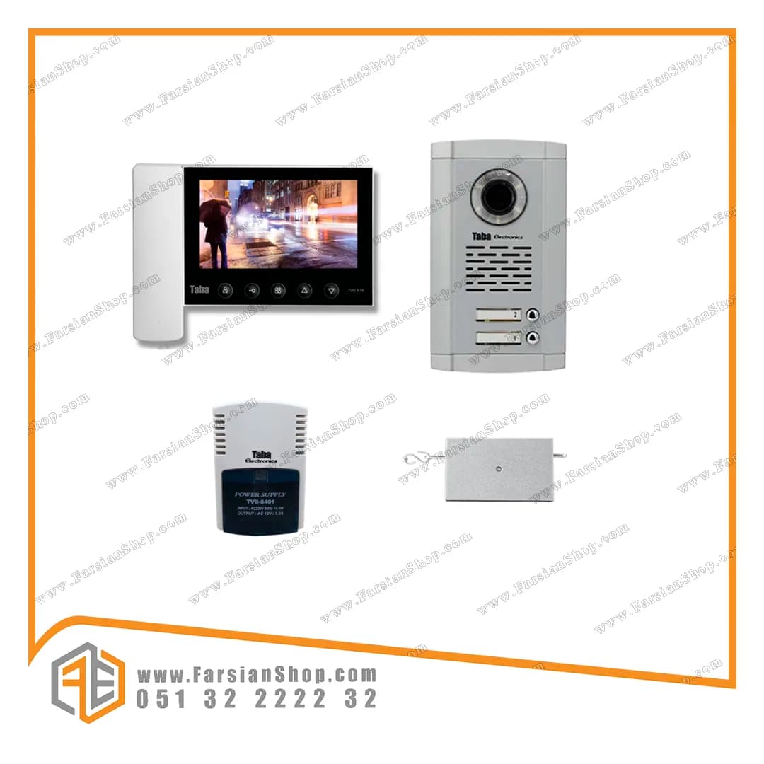 پکیج کامل آیفون تصویری تابا مدل 70-5 با پنل سهند 1860