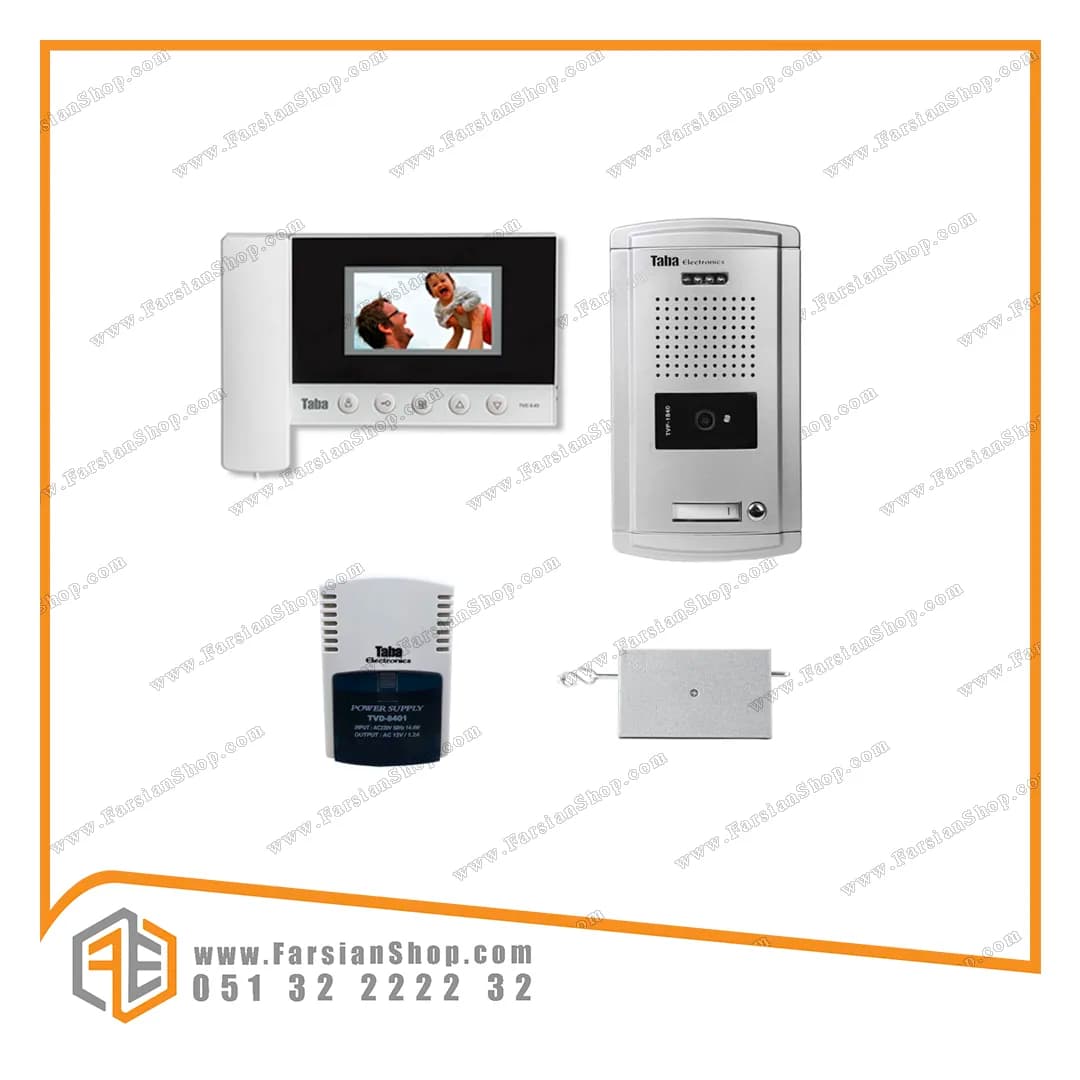 پکیج کامل آیفون تصویری تابا مدل 43-5 با پنل سپهر 1840 — تصویر ۲