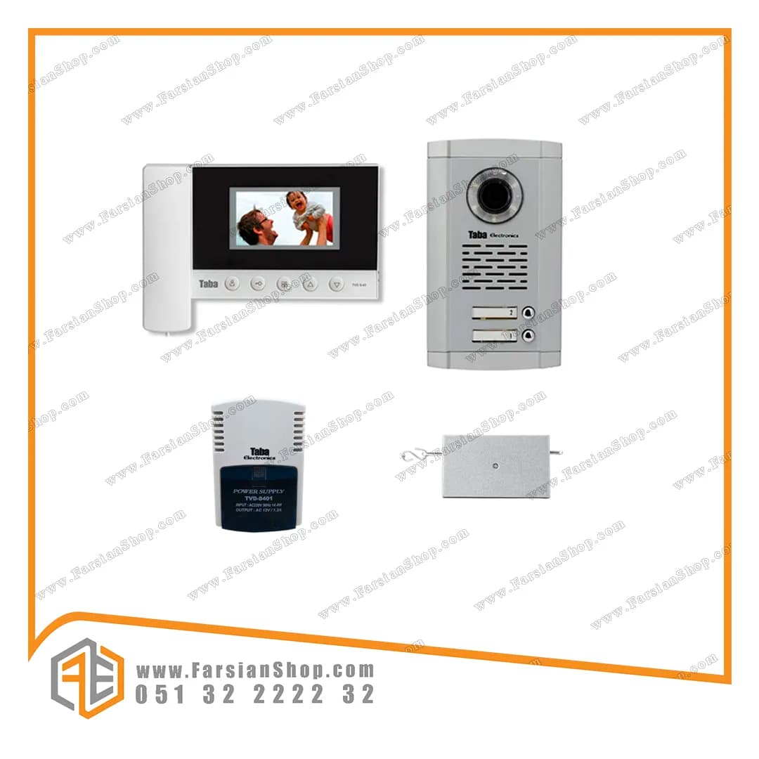 پکیج کامل آیفون تصویری تابا مدل 43-5 با پنل سهند 1860 — تصویر ۲