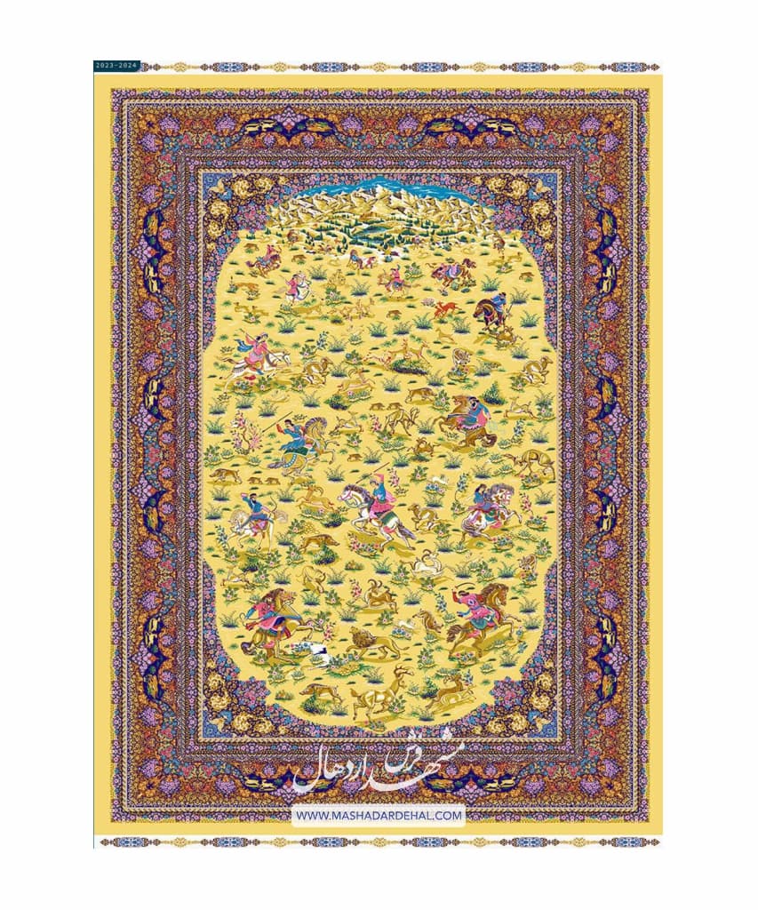 فرش ماشینی کلاسیک کد 16090 — تصویر ۵
