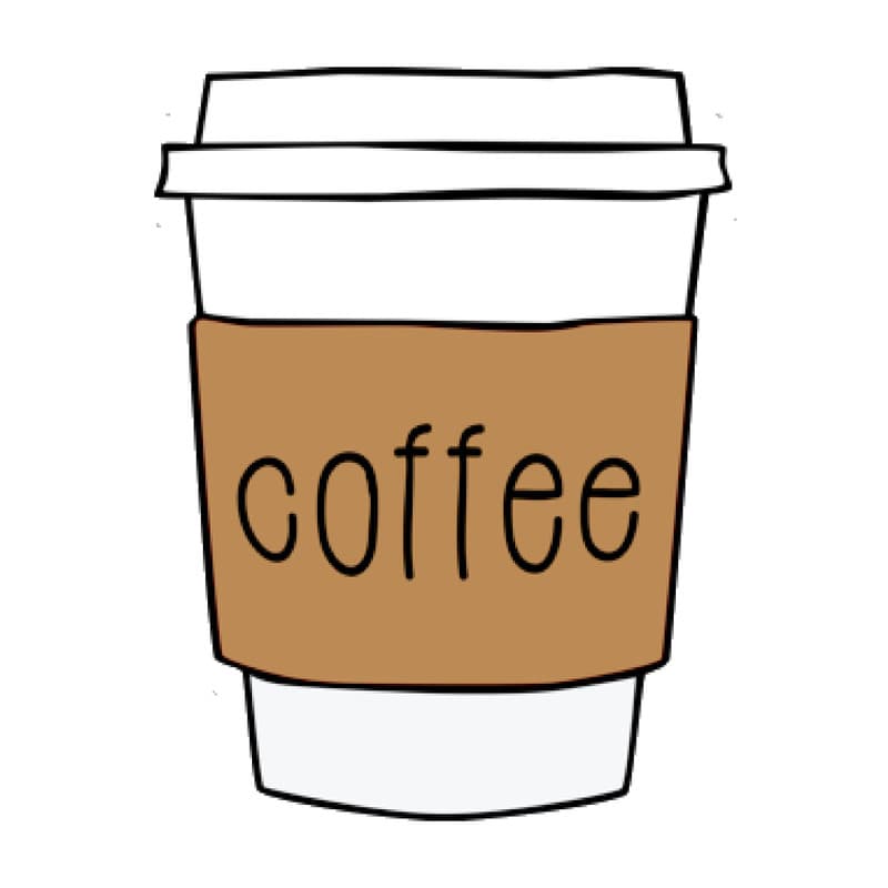 استیکر لپ تاپ طرح coffee