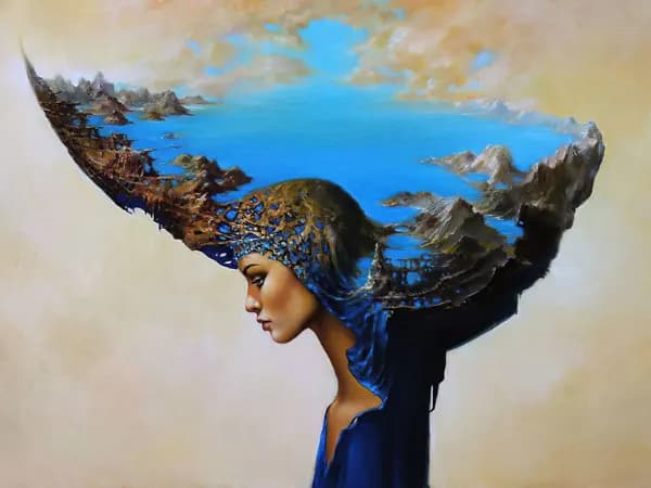 پوستر دیواری مفهومی طرح Overthink (نشخوار فکری) — تصویر ۲