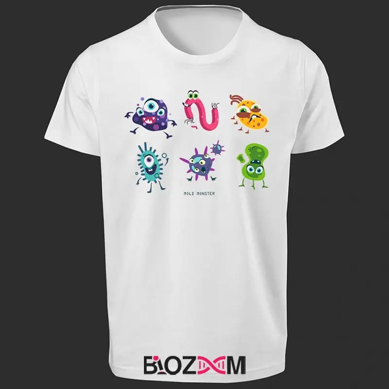 تیشرت طرح mold monster زیست شناسی – کد 161