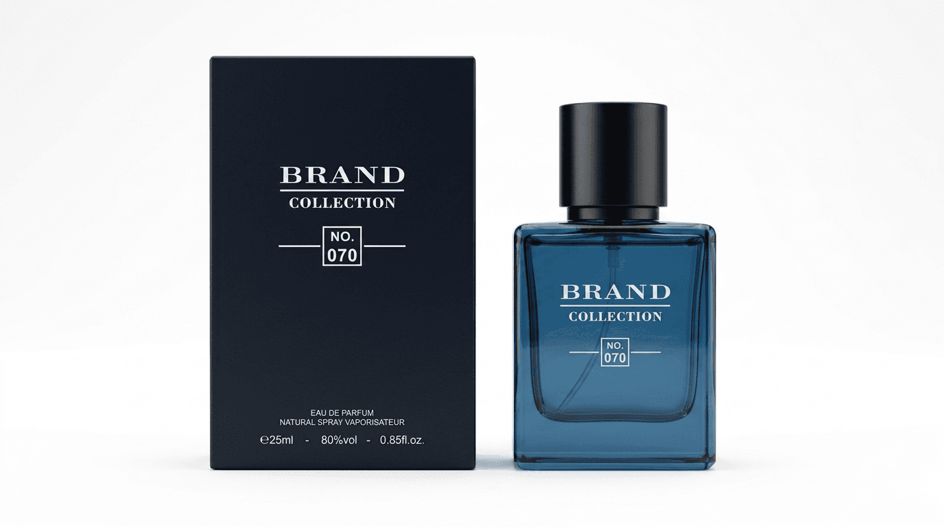 عطر ادکلن بلو شنل مردانه برند کالکشن مدل 070 (Bleu de Chanel) حجم 25 میل