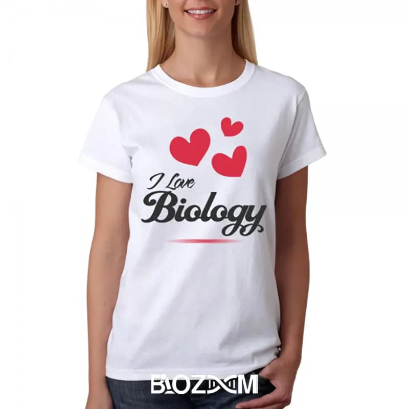 تیشرت طرح I love biology زیست شناسی – کد 178 — تصویر ۶