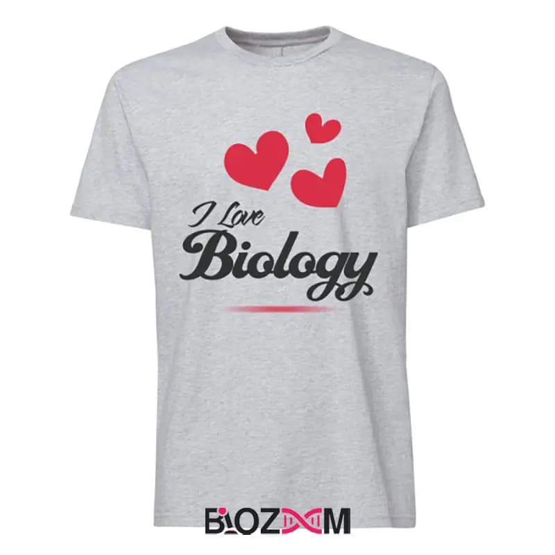تیشرت طرح I love biology زیست شناسی – کد 178 — تصویر ۳
