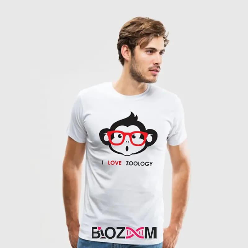 تیشرت طرح I love zoology زیست شناسی – کد 182 — تصویر ۳