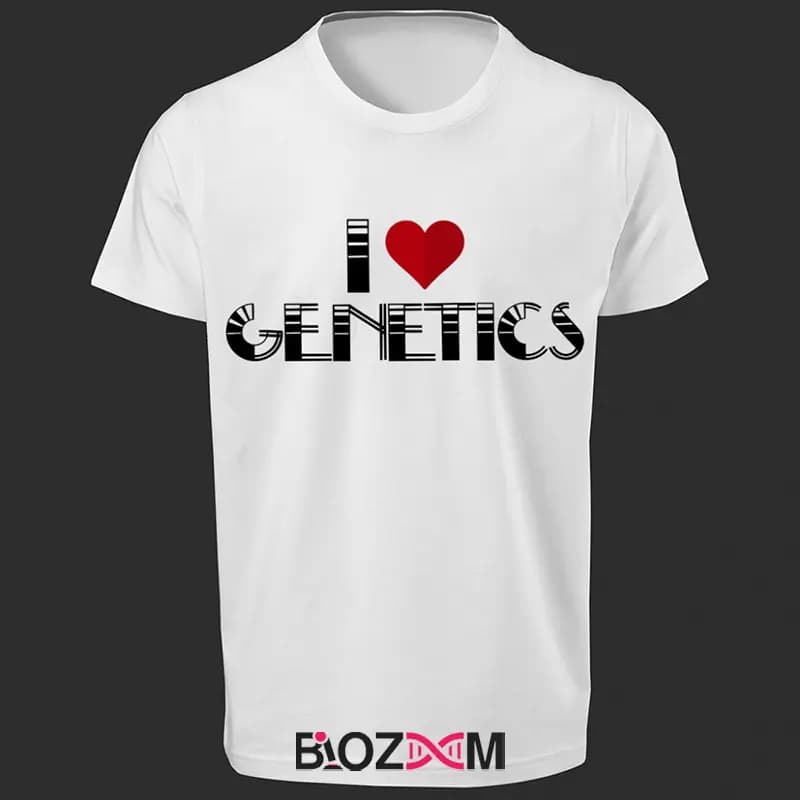 تیشرت طرح I love genetics زیست شناسی – کد 183 — تصویر ۴