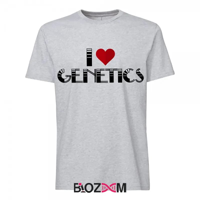 تیشرت طرح I love genetics زیست شناسی – کد 183 — تصویر ۳