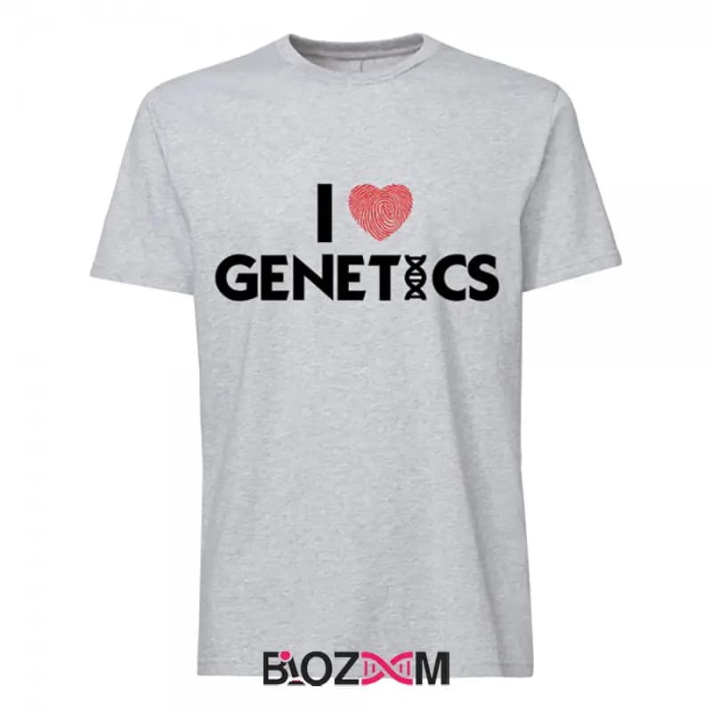 تیشرت طرح I love genetics 2 زیست شناسی – کد 184 — تصویر ۶