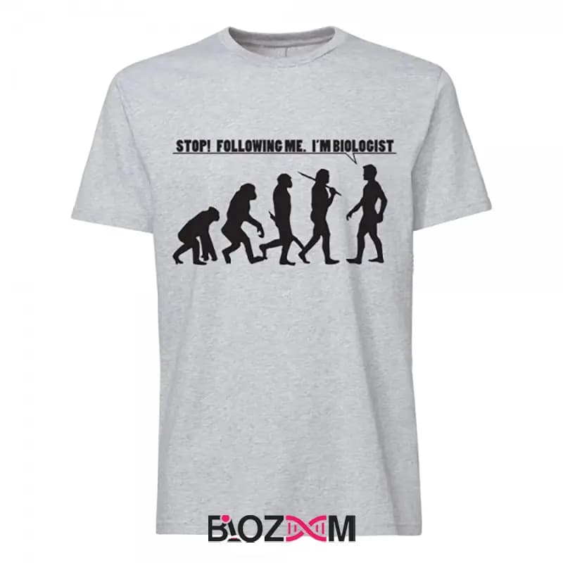 تیشرت طرح stop, following me, I am biologist زیست شناسی – کد 179 — تصویر ۵