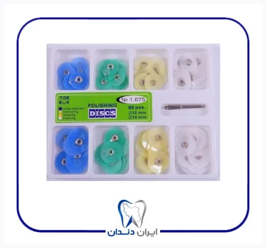 کیت دیسک پرداخت مرکزدار چهار رنگ 80 عددی TorVM – TorVM Polishing Disc Kit
