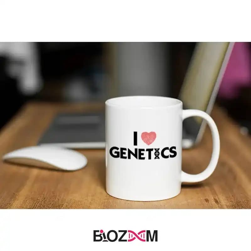 ماگ ژنتیک طرح I Love Genetics – کد 108 — تصویر ۲