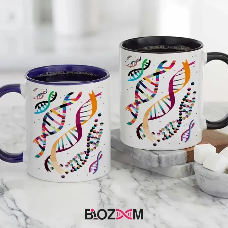ماگ ژنتیک طرح DNA – کد 129 — تصویر ۲