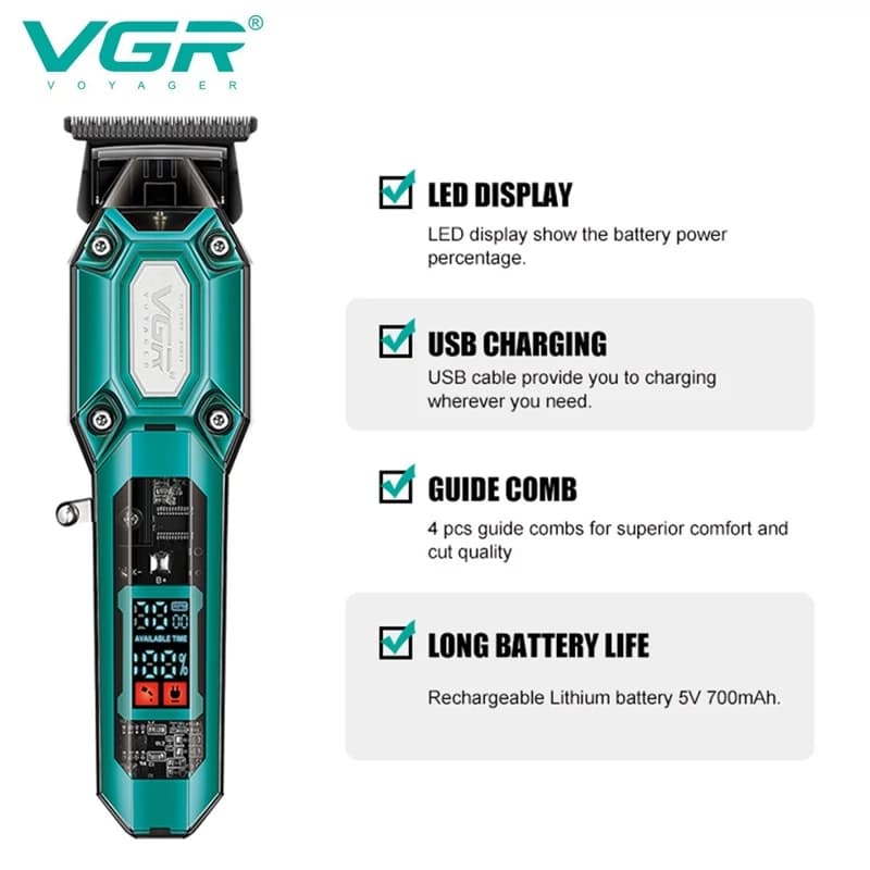خط زن حرفه ای وی جی ار مدل VGR 900 — تصویر ۱۱