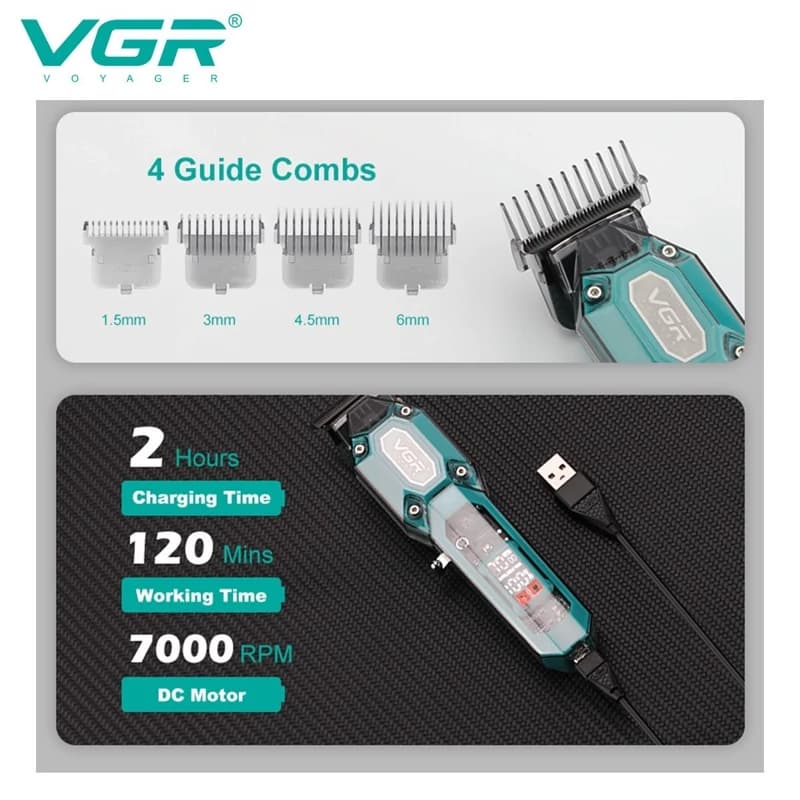 خط زن حرفه ای وی جی ار مدل VGR 900 — تصویر ۳