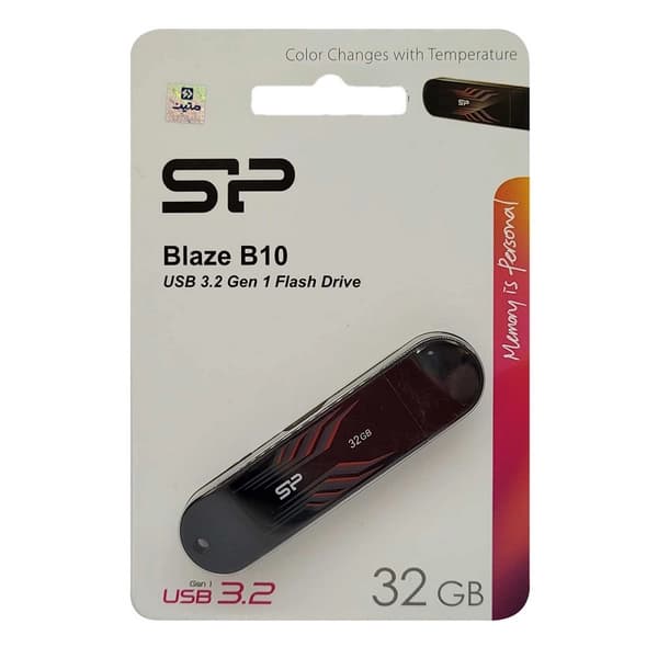 فلش مموری سیلیکون پاور Silicon Power مدل Blaze B10 ظرفیت 32 گیگابایت، رابط USB 3.2 Gen 1 — تصویر ۴