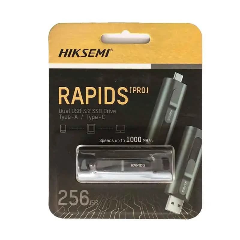 هارد SSD اکسترنال هایکسمی HIKSEMI مدل Rapids Pro S1000 ظرفیت 256 گیگابایت، رابط دوگانه USB 3.2 Gen 2 و Type-C — تصویر ۲