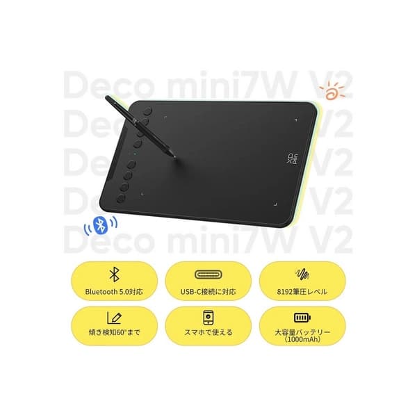 قلم نوری XPPen Deco mini7W V2 — تصویر ۱۱