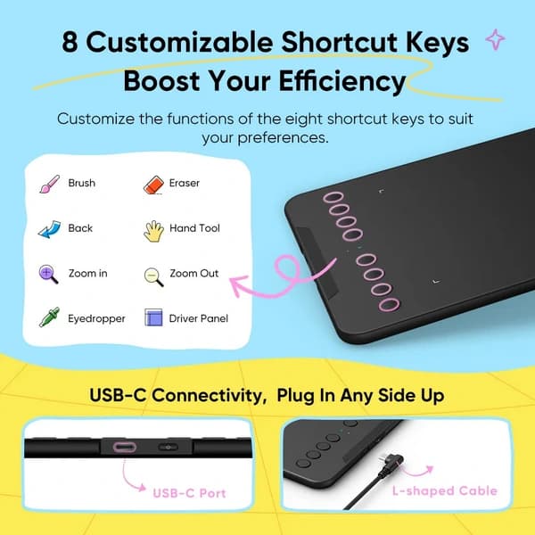 قلم نوری XPPen Deco mini7W V2 — تصویر ۵