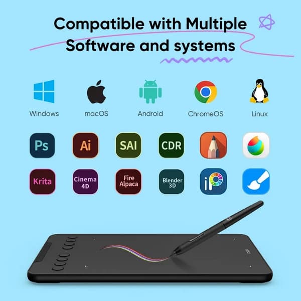 قلم نوری XPPen Deco mini7W V2 — تصویر ۷