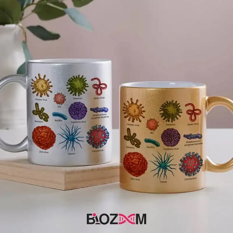 ماگ میکروبیولوژی طرح دنیای میکروبها – کد 123 — تصویر ۴