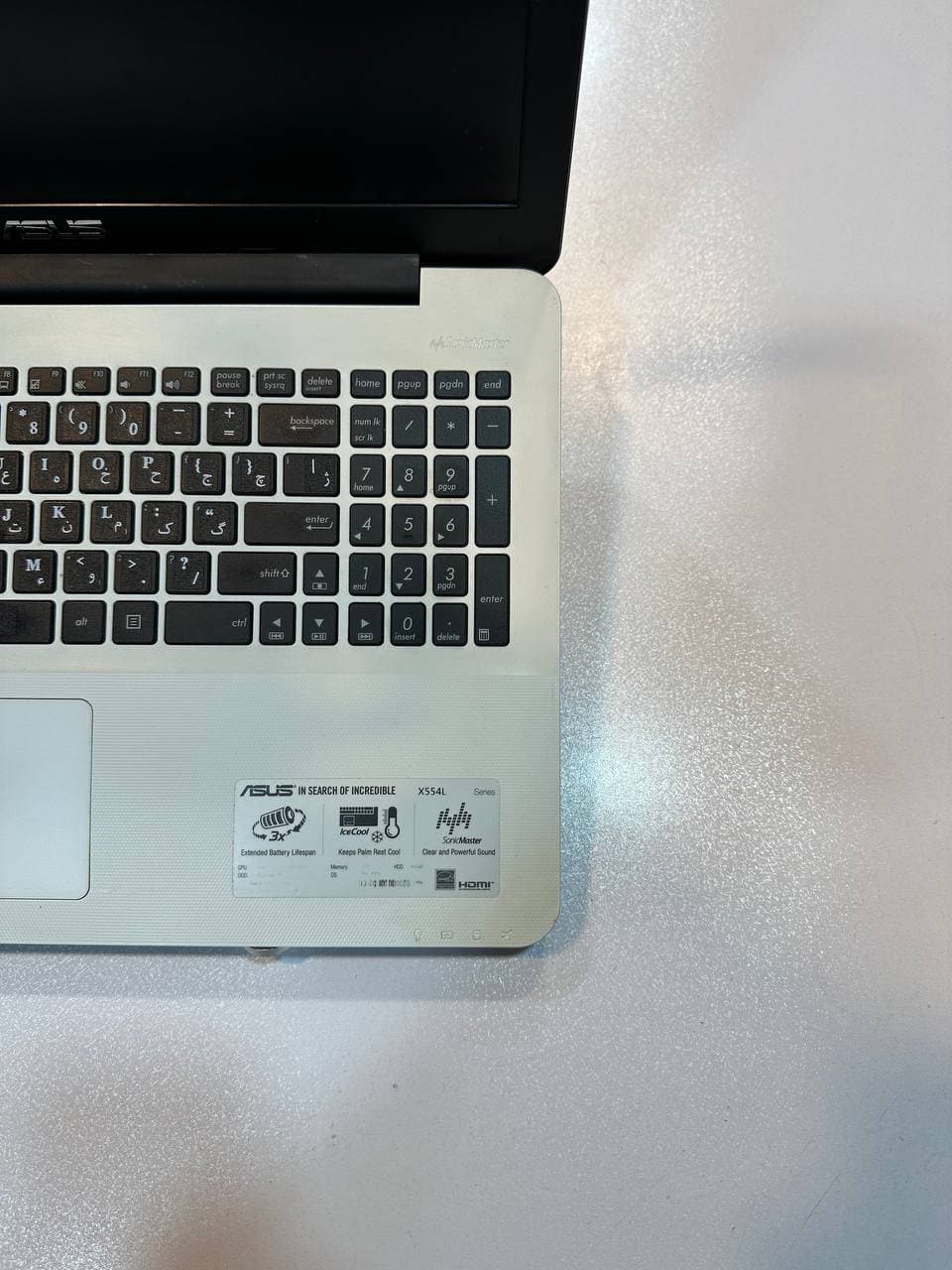 لپ تاپ کارکرده ASUS X554L -i3-8GB-500GB-2GB — تصویر ۱۱