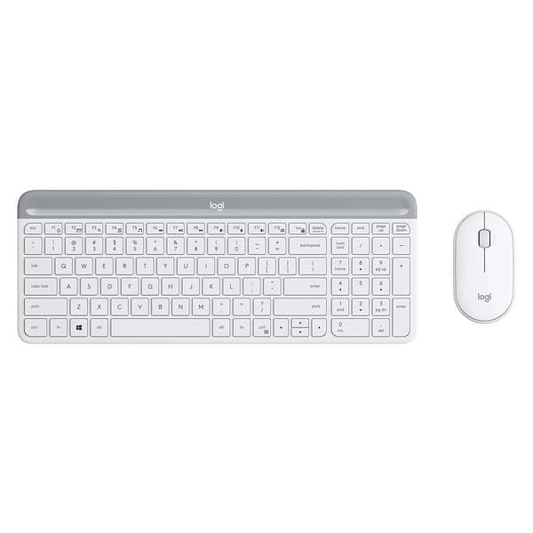 کیبورد و ماوس بیسیم لاجیتک مدل Combo MK470 Slim White