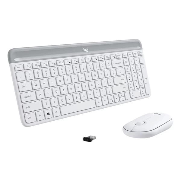 کیبورد و ماوس بیسیم لاجیتک مدل Combo MK470 Slim White — تصویر ۶