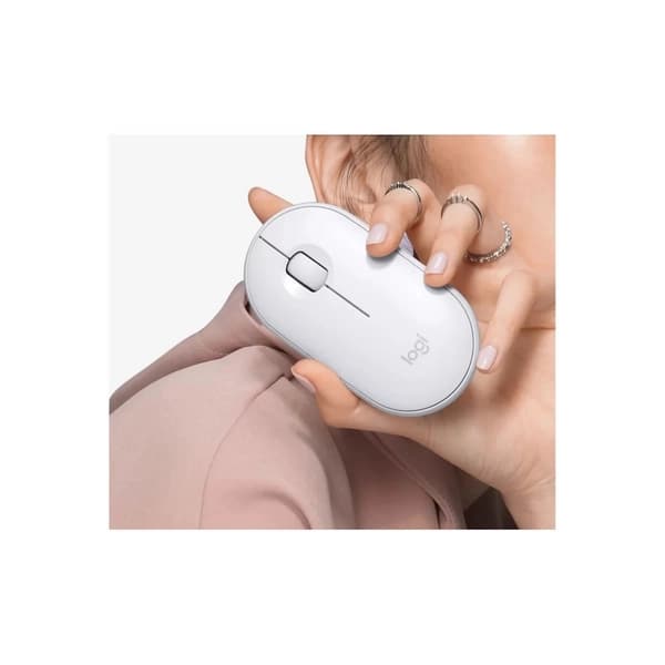کیبورد و ماوس بیسیم لاجیتک مدل Combo MK470 Slim White — تصویر ۴