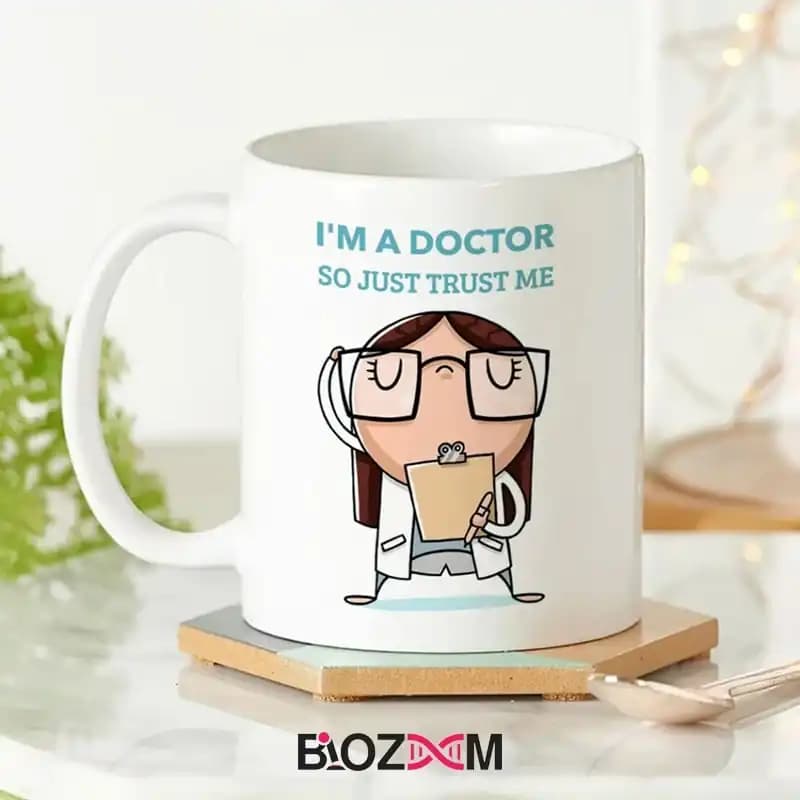 ماگ پزشکی طرح I’m a doctor just trust me – کد 122