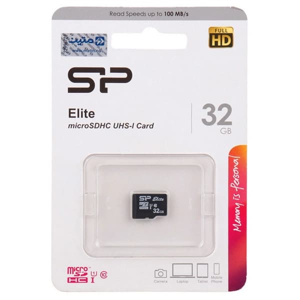 کارت حافظه microSD Elite V10 U1 C10 100MB/s – Silicon Power ظرفیت 32 گیگابایت