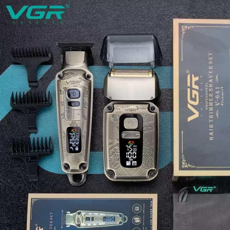ست ماشین اصلاح و شیور وی جی ار VGR 641 — تصویر ۲