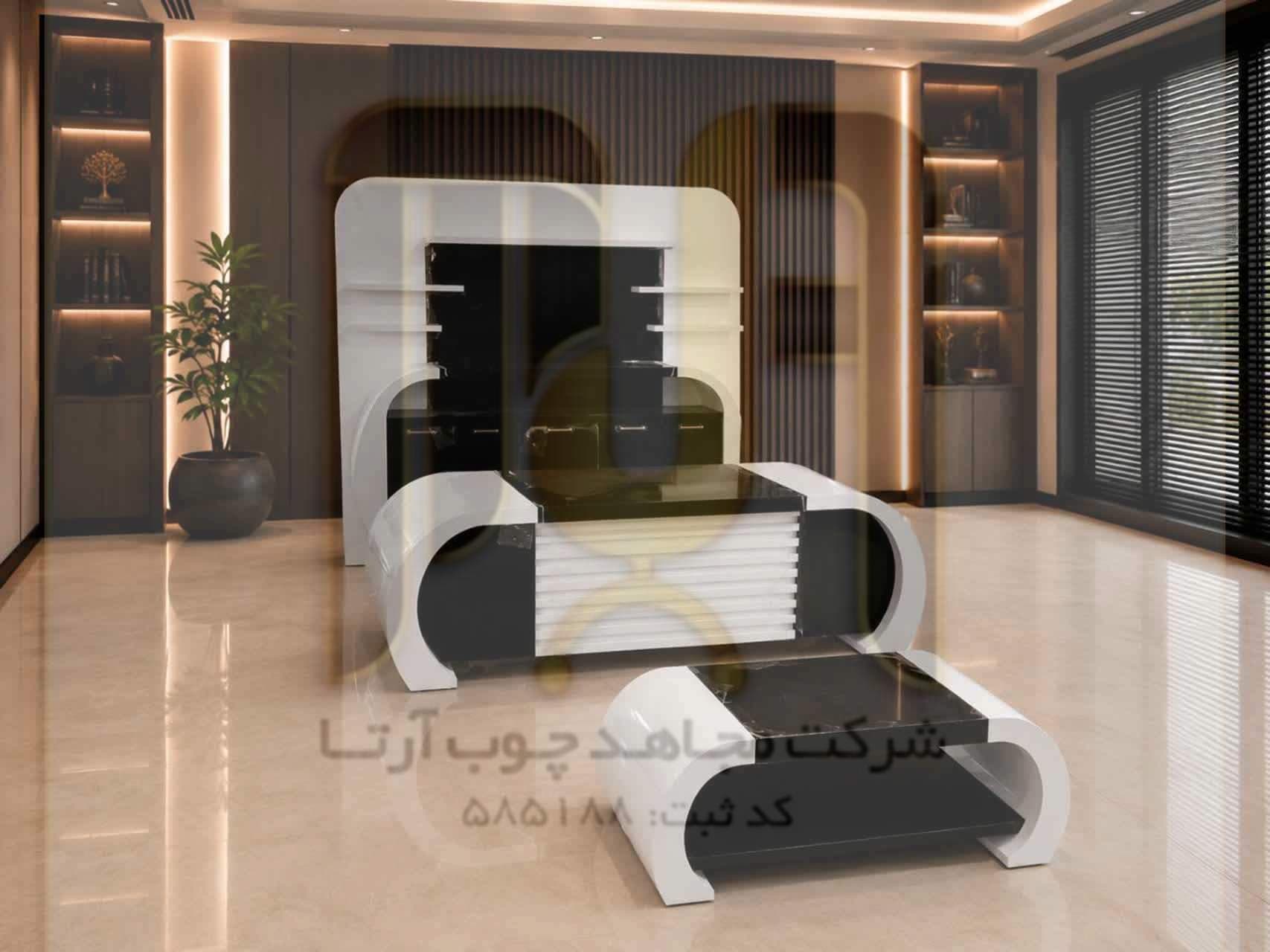 میز مدیریتی مدرن مجاهد چوب آرتا