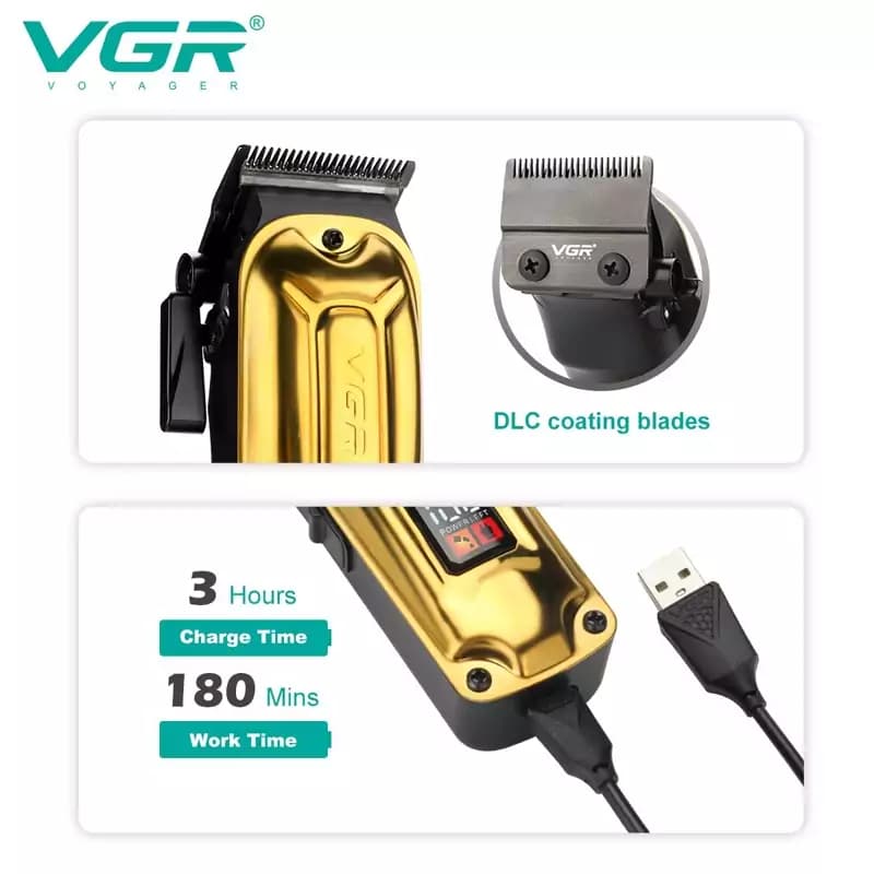 ماشین اصلاح و حجم زن حرفه ای وی جی ار VGR 138 — تصویر ۱۱