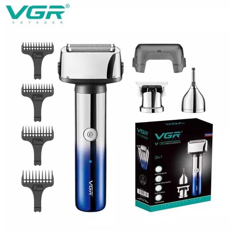 ماشین اصلاح سه کاره وی جی ار مدل VGR 365 اصل — تصویر ۸
