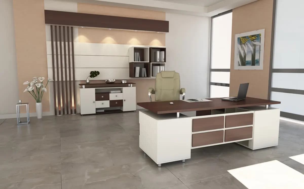 میز مدیریتی اداری مجاهد چوب