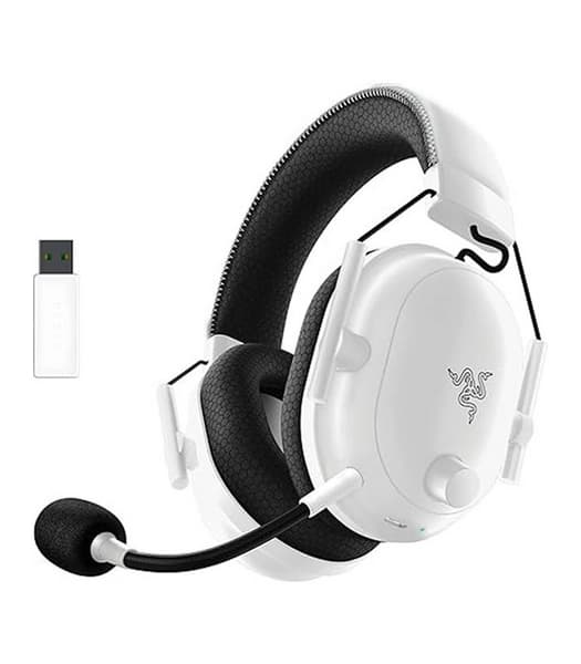 هدست گیمینگ بی‌سیم Razer BlackShark V2 HyperSpeed Wireless Esports Headset – سفید — تصویر ۵