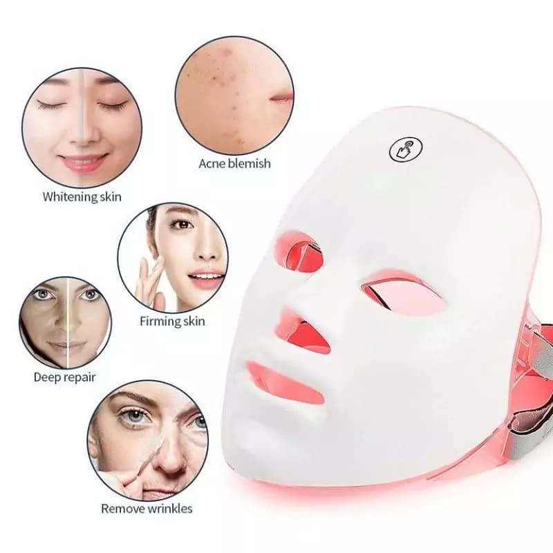 ماسک صورت ال ای دی LED و نور درمانی Light Beauty instrument — تصویر ۹