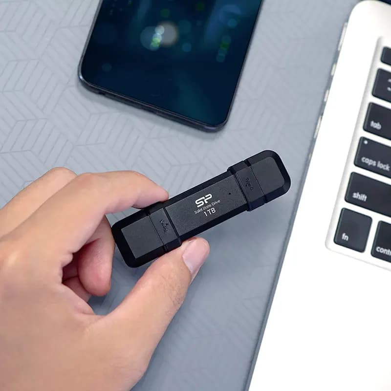 هارد اکسترنال SSD سیلیکون پاور Silicon Power DS72 ظرفیت 1TB، رابط Type-C و USB 3.2 Gen 2 — تصویر ۴