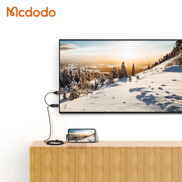کابل تبدیل Lightning به HDMI مک‌دودو مدل CA-6400 طول 2 متر — تصویر ۳