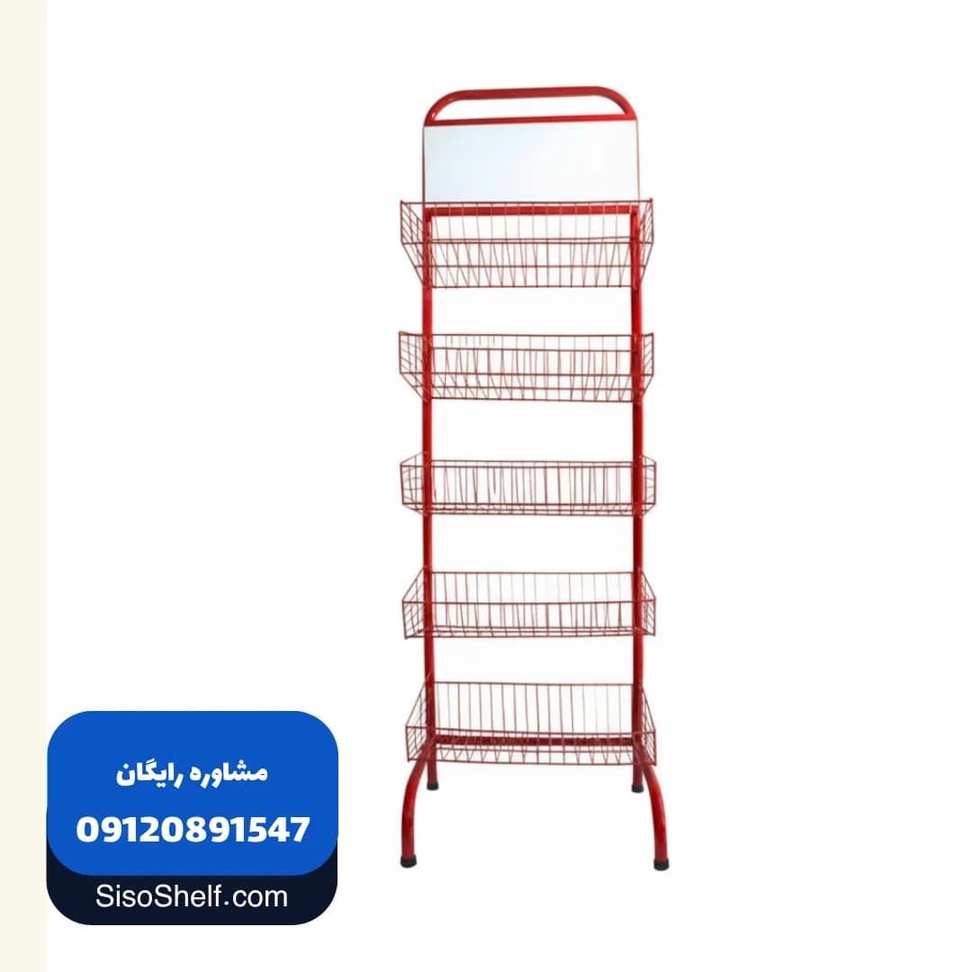 استند فروشگاهی لوله ای یکطرفه — تصویر ۳