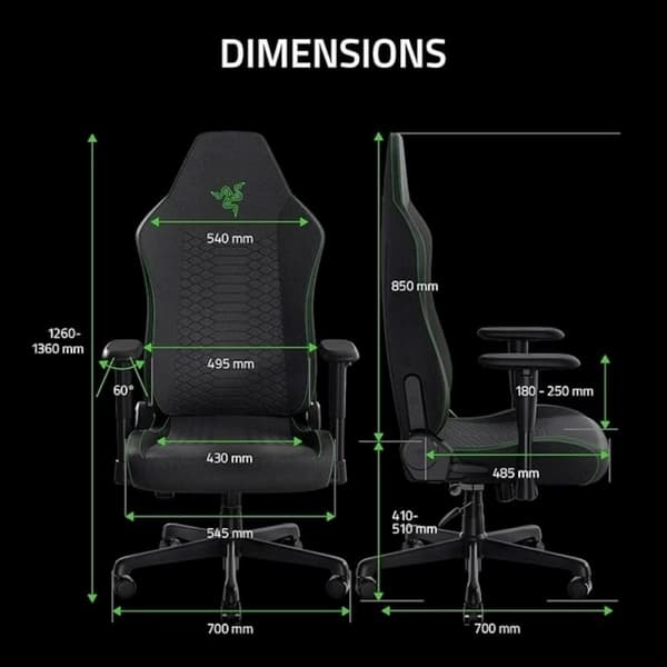 صندلی گیمینگ Razer Iskur X — تصویر ۴
