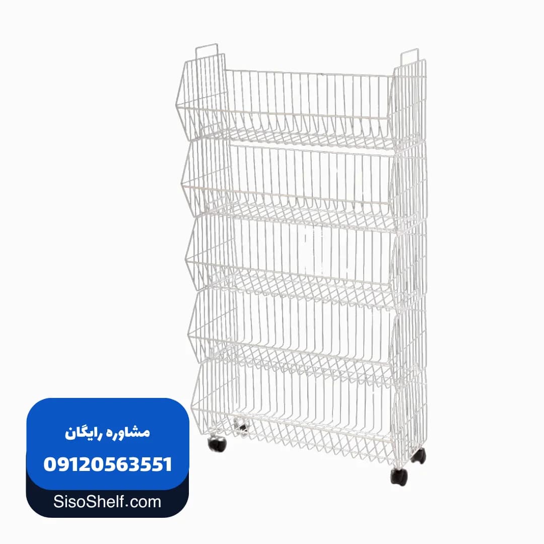 استند چرخدار فروشگاهی چندکاره — تصویر ۴
