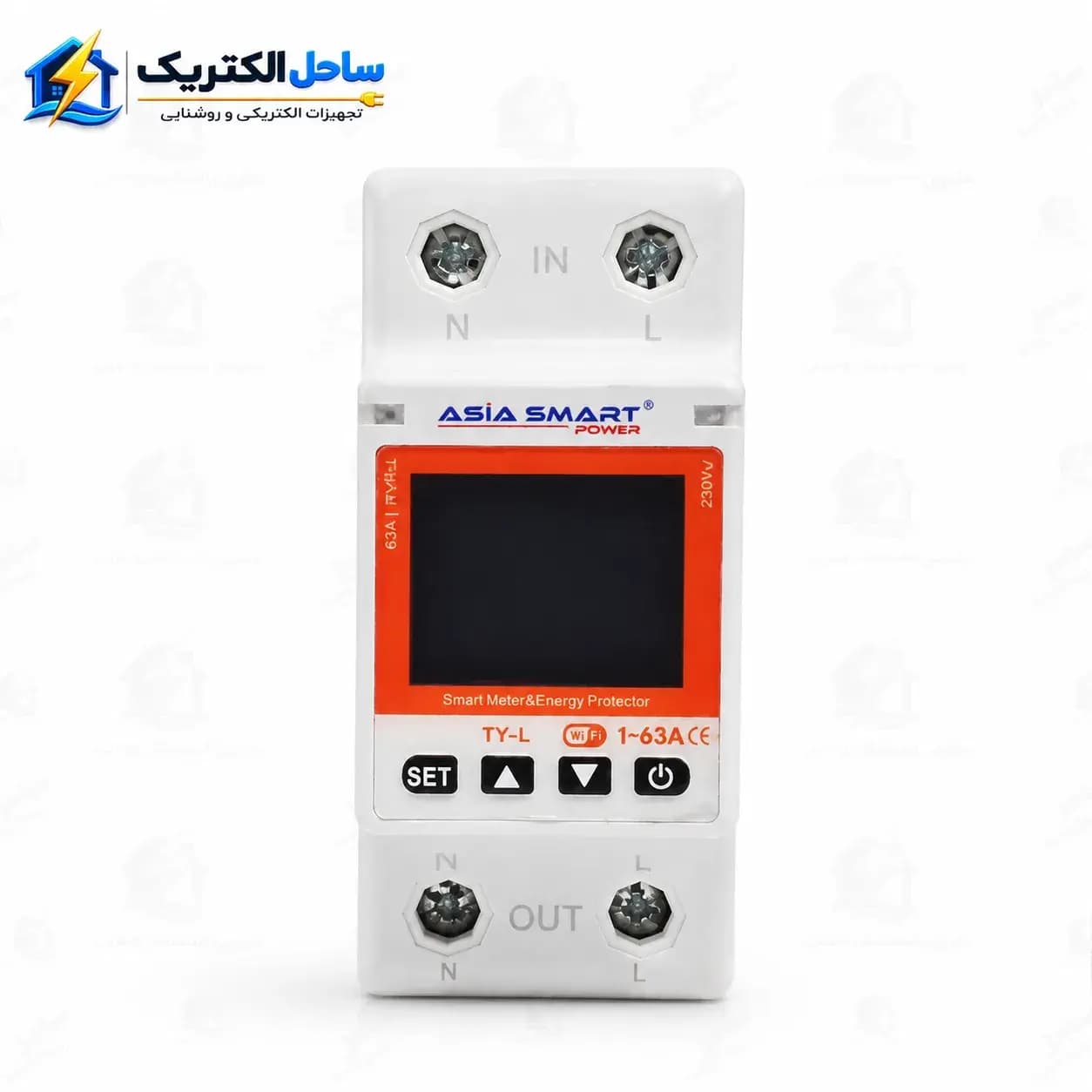 محافظ ولتاژ و جریان و کلید جریان نشتی آسیا 63 آمپر قابلیت WiFi