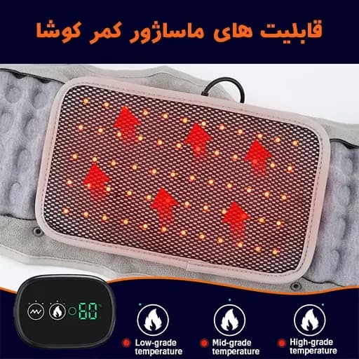 ماساژور کمر بادی شارژی — تصویر ۸