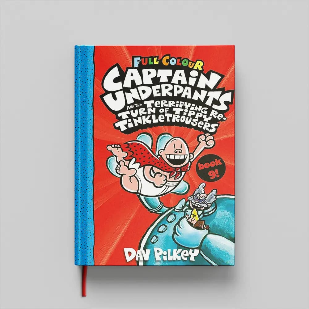 کتاب Captain Underpants and the Terrifying ReTurn of Tippy Tinkletrousers 9 جلد سخت (HARDCOVER) — تصویر ۲