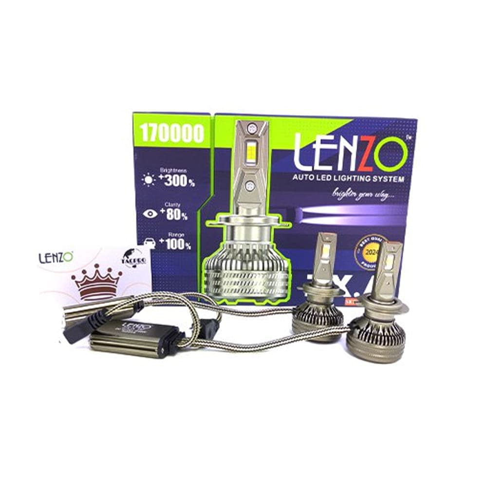 هدلایت LED خودرو لنزو مدل ZX.A پایه H3 با 1 سال گارانتی تعویض — تصویر ۲