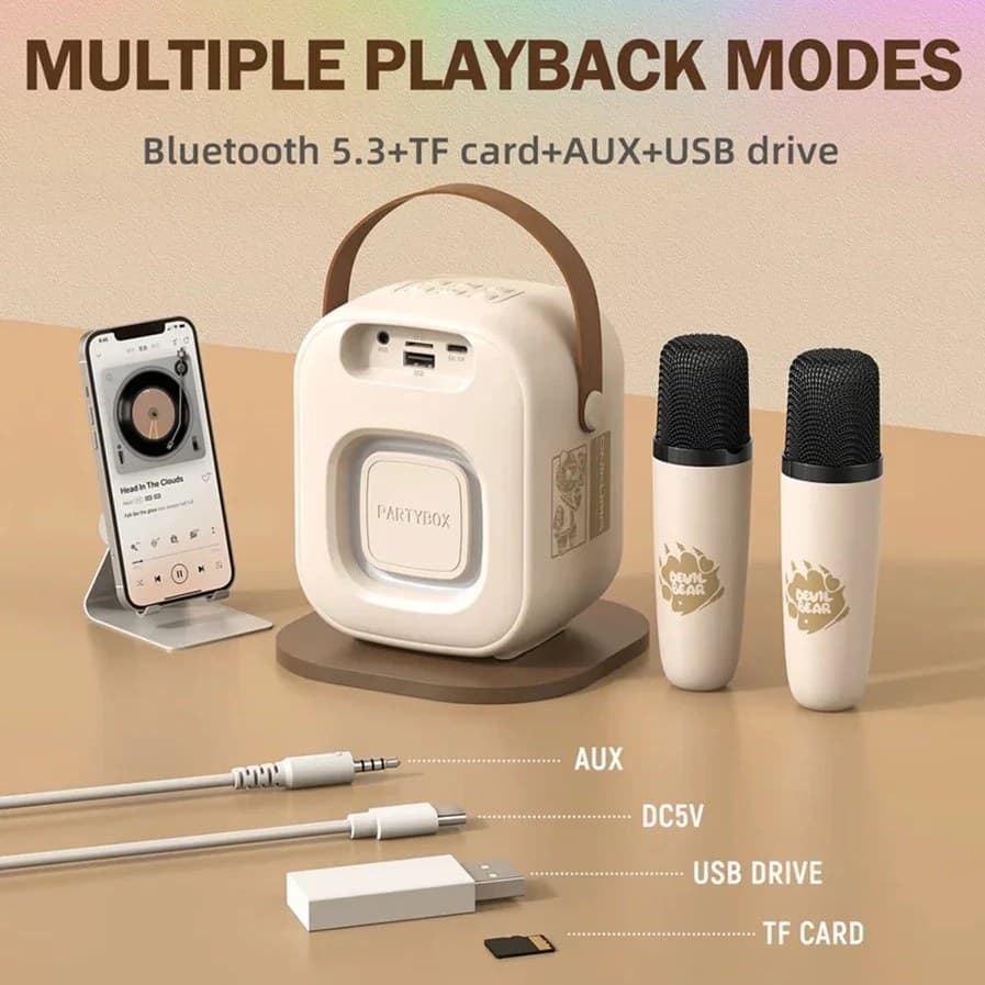 اسپیکر و میکروفون گیمینگ اونیکوما ONIKUMA L7 White — تصویر ۴